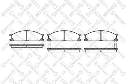 Комплект тормозных колодок STELLOX 247 002-SX